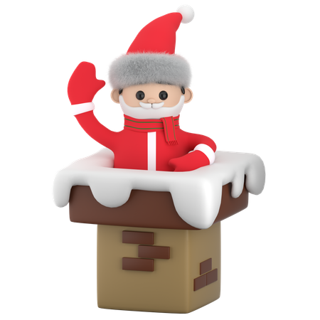 Sandclaus de cheminée  3D Icon