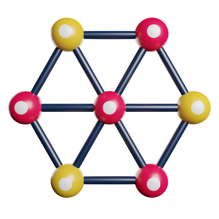 Chemische Bindung  3D Icon