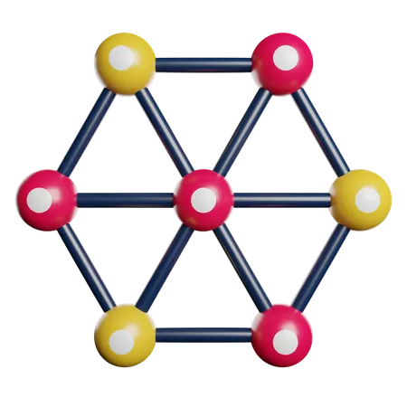 Chemische Bindung  3D Icon