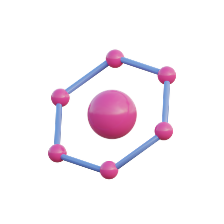 Chemische Struktur  3D Illustration