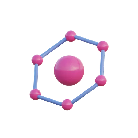 Chemische Struktur  3D Illustration