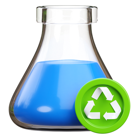 Chemisches Recycling  3D Icon