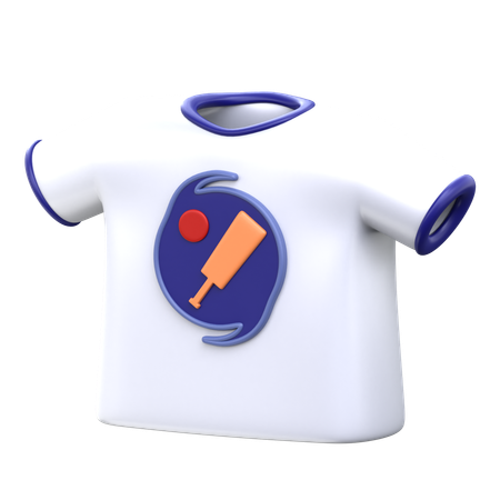 Chemise de cricket  3D Icon