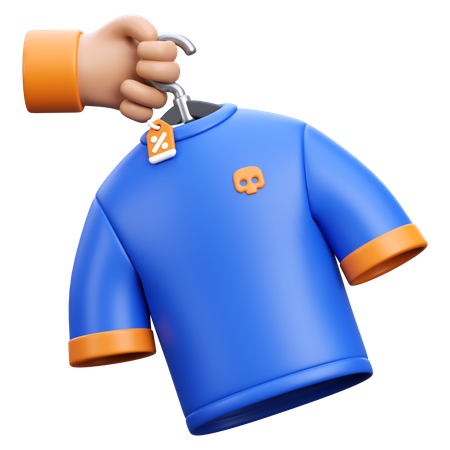 Chemise de courses  3D Icon