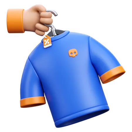 Chemise de courses  3D Icon