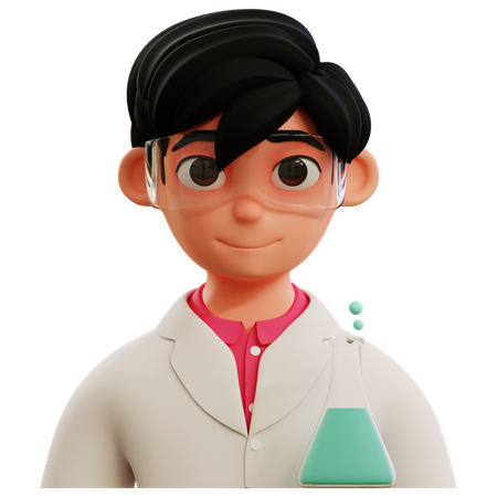 Chemist Avatar  3D Icon