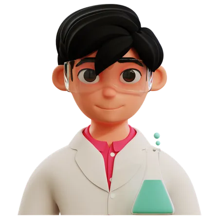 Chemist Avatar  3D Icon