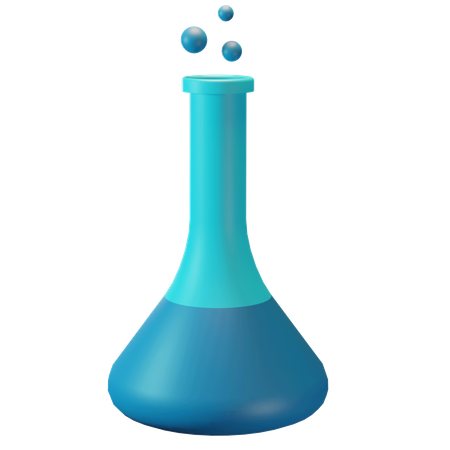 Chemistry Bottle 3D Illustration