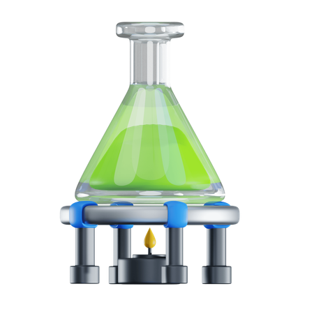 Chemistry Bottle Burner  3D Icon