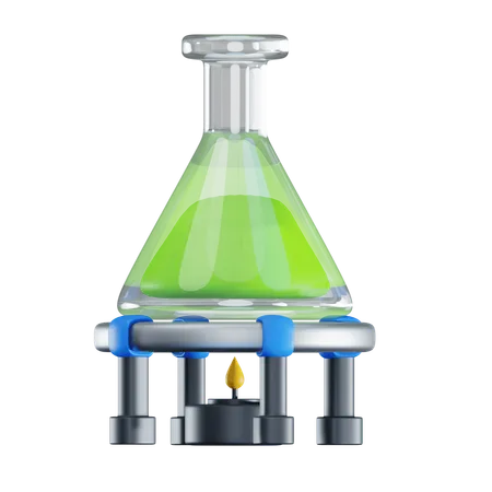 Chemistry Bottle Burner  3D Icon