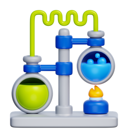 Chemistry Experiment  3D Icon