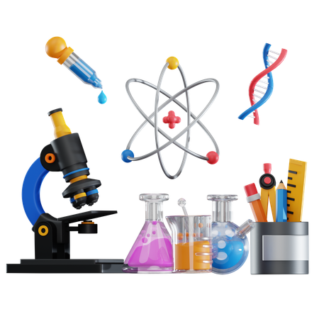 Chemistry Experiment  3D Icon