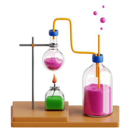 Chemistry Experiment  3D Icon