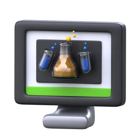 Chemistry Lesson 3 D E Learning Icon 3D Icon