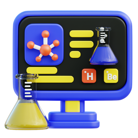 Chemistry Online  3D Icon