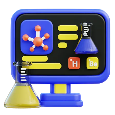 Chemistry Online  3D Icon