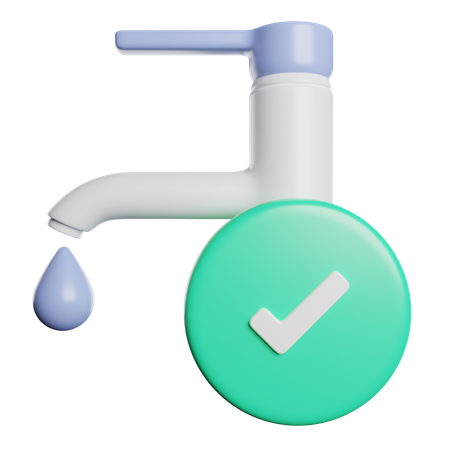 Comprobar el agua  3D Icon