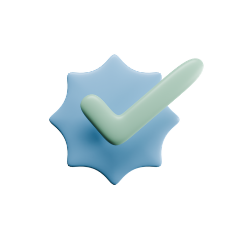 Chèque, insigne  3D Icon