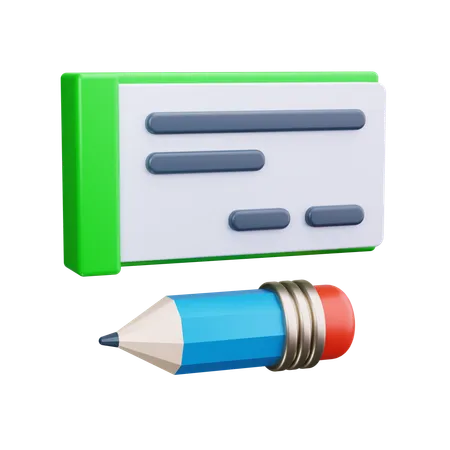 Cheque bancario  3D Icon