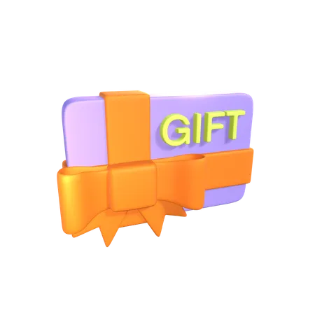 Chèque cadeau  3D Icon