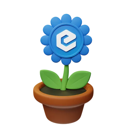 Cheque crypto plant puede  3D Icon