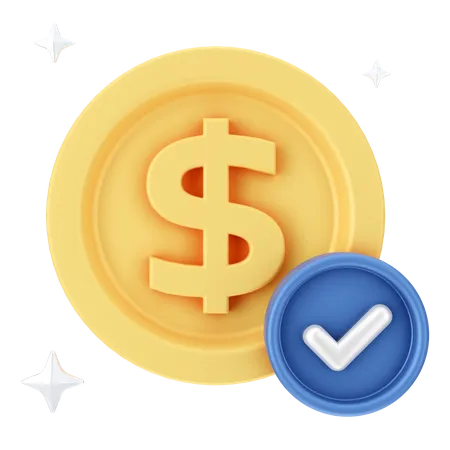 Cheque dólar  3D Icon