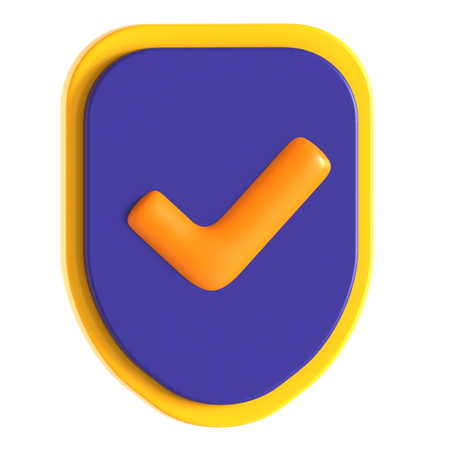 Verificar escudo  3D Icon