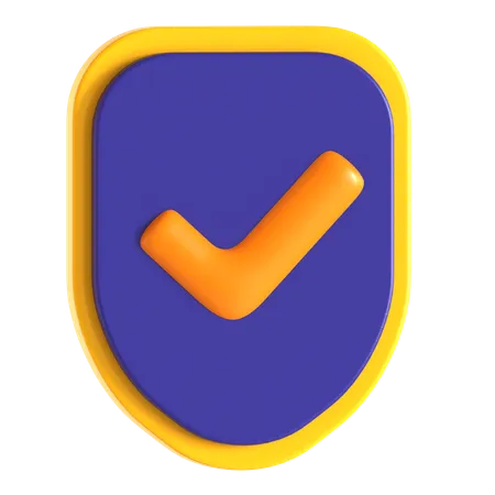 Verificar escudo  3D Icon