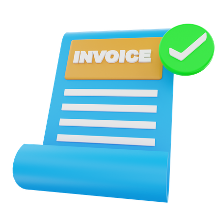 Vérifier la facture  3D Icon
