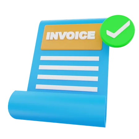 Vérifier la facture  3D Icon