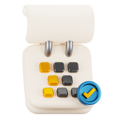 Verificar lembrete  3D Icon