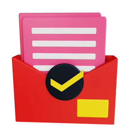 Verificar e-mail  3D Icon
