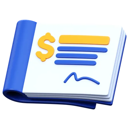 Cheque Payment  3D Icon