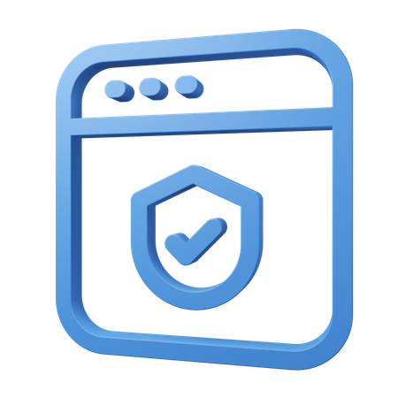 Comprobar seguridad  3D Icon