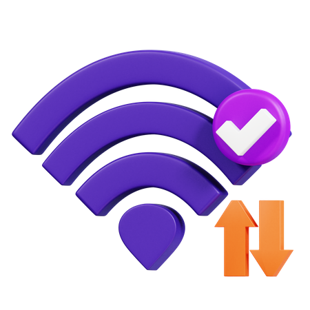 Vérifier le Wi-Fi  3D Icon