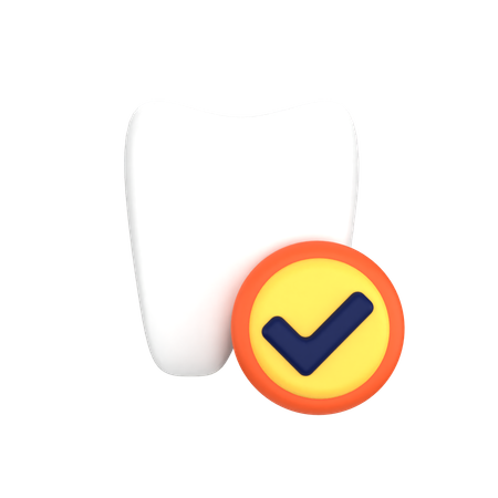 Chequeo dental  3D Icon