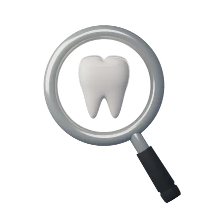 Chequeo dental  3D Icon