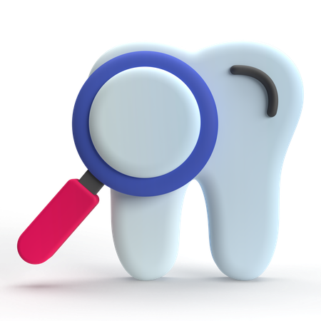 Chequeo dental  3D Icon