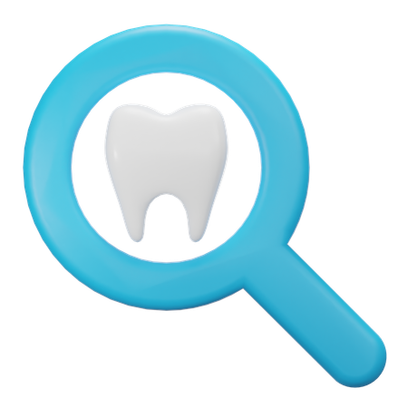 Chequeo dental  3D Icon