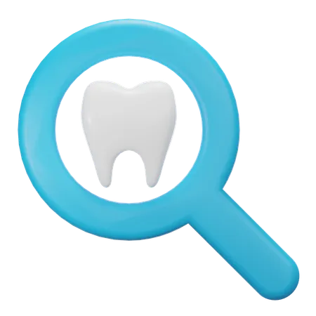 Chequeo dental  3D Icon