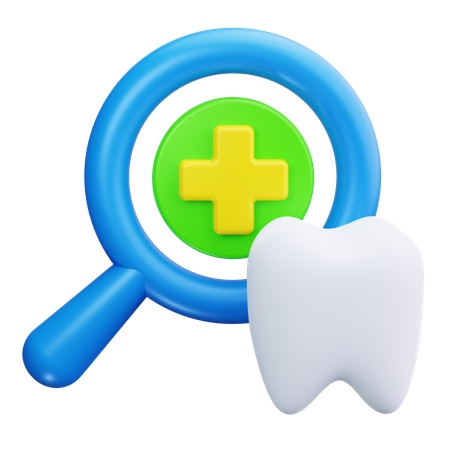 Chequeo dental  3D Icon