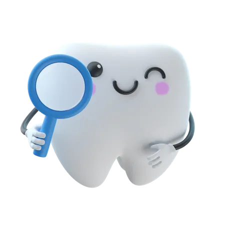 Chequeo dental  3D Illustration