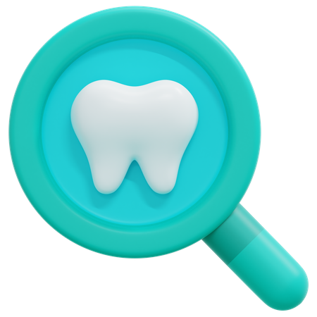 Chequeo dental  3D Icon
