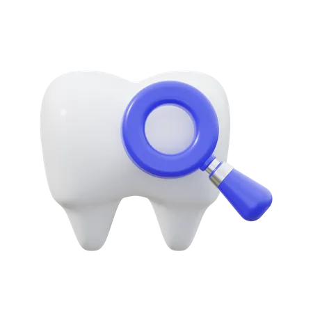 Chequeo dental  3D Icon