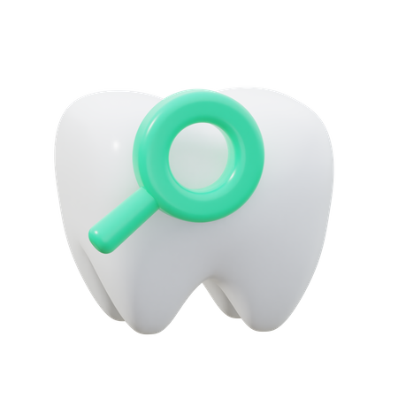 Chequeo dental  3D Icon