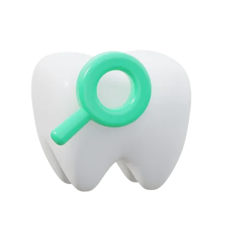 Chequeo dental  3D Icon