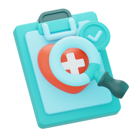 Chequeo médico  3D Icon