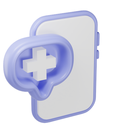 Chequeo médico en línea  3D Icon