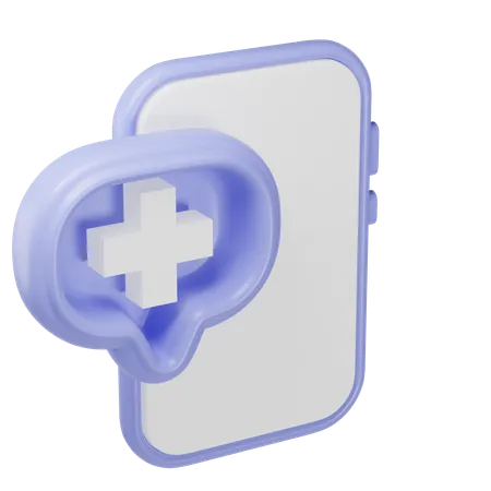 Chequeo médico en línea  3D Icon