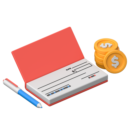 Chéquier  3D Icon